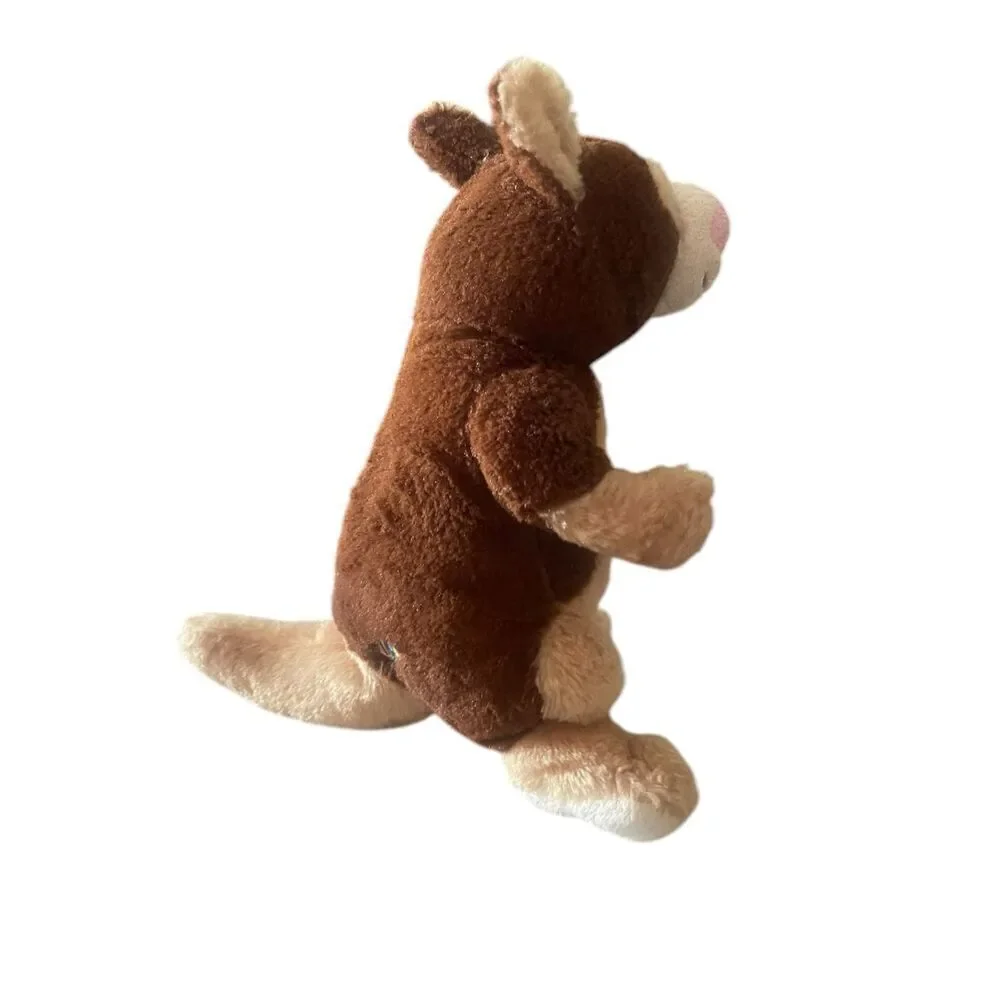 Ganz webkinz Kids Brown Beige Kangaroo Plush Stuffed Animal Toy